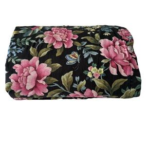 Cuddledown King Duvet Cover 100% Cotton Sateen Boho Tropical Floral  EUC